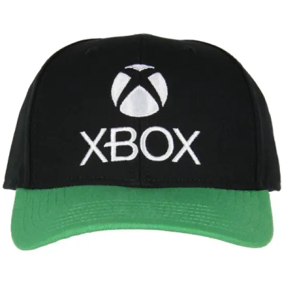 Xbox Mens' Gaming Logo Snapback Hat Adult Precurve Adjustable Hat Cap image {3}