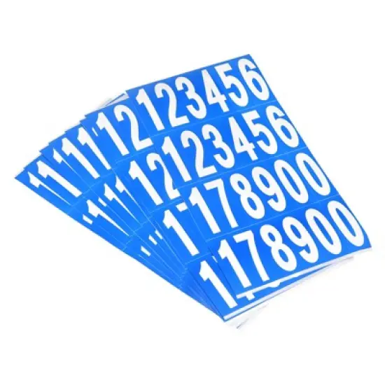 Unique Bargains Office Home Warehouse Self-Adhesive 12345178900 Mailbox Number Sticker 20 Sheets image {5}