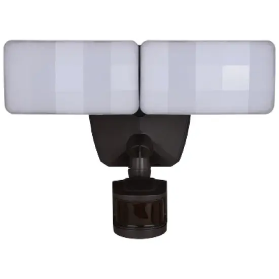 VAXCEL Zeta 2 Light LED Outdoor Motion Sensor Adjustable Security Flood Light Bronze image {11}
