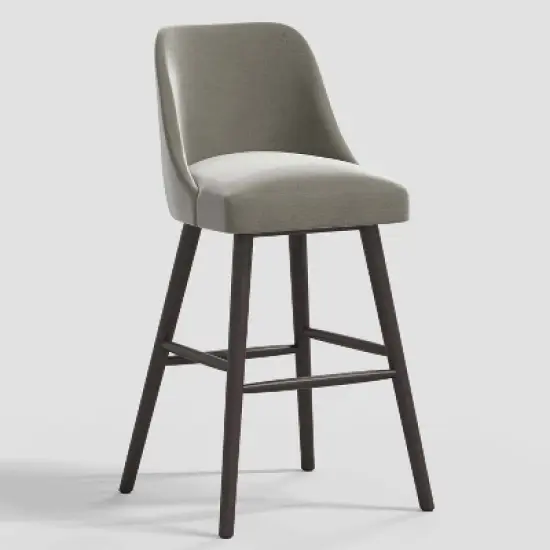 Geller Modern Counter Height Barstool in Shiny Velvet - Threshold&trade; image {9}