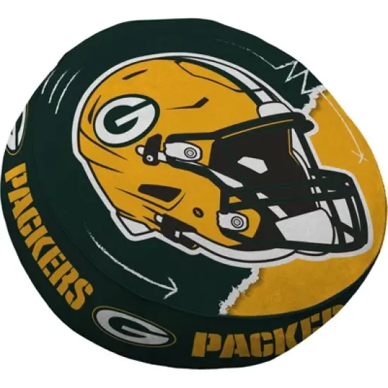 NFL Green Bay Packers Split Helmet Circle Plushlete Pillow image {3}
