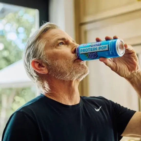 Protein Pop Blue Raspberry Sports Drink - 12 fl oz image {5}