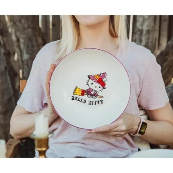 Silver Buffalo Sanrio Hello Kitty Witch 9-Inch Ceramic Coupe Dinner Bowl image {4}