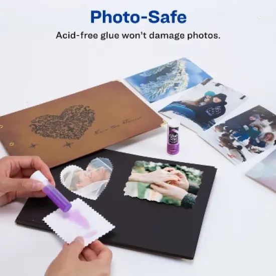 Avery Glue Stick, Disappearing Purple Color, 0.26 oz., Washable, Nontoxic, 18 Permanent Glue Sticks (98079) image {4}