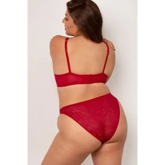 Mesh Plunge Bra image {6}