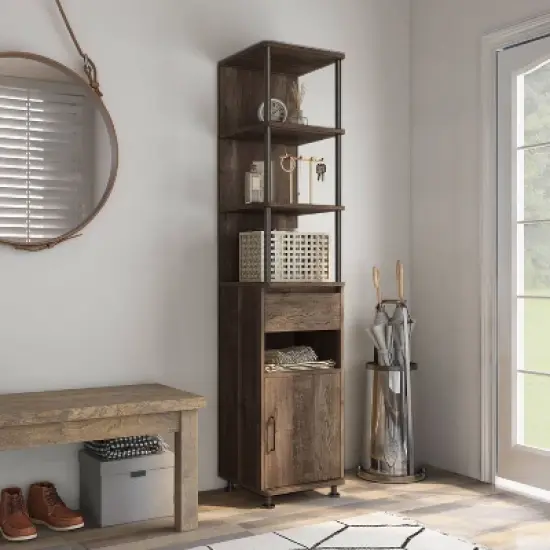 Nanum 4 Shelf Accent Bookcase - miBasics image {6}