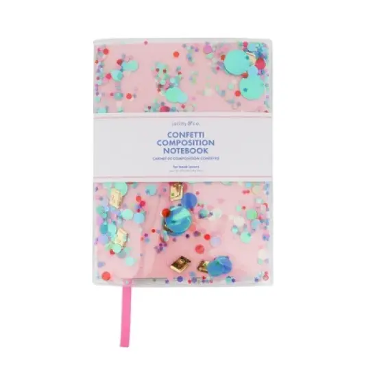Jollity & Co. - Book Club Confetti Notebook - Pack of 1 Notebook, 100 Sheets image {3}