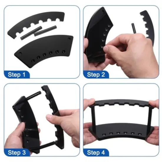 Unique Bargains Acrylic Quality Material Pen Display Stand 4 Pcs image {3}