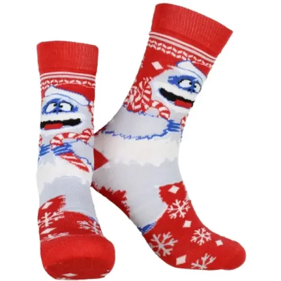 Rudolph The Red-Nosed Reindeer Adult Crew Socks 2 Pack Multicoloured image {2}