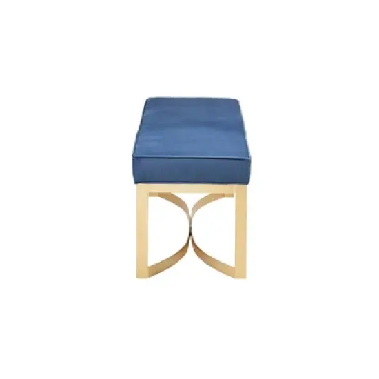 Secor Upholstered Accent Bench with Metal Base - Martha Stewart image {3}