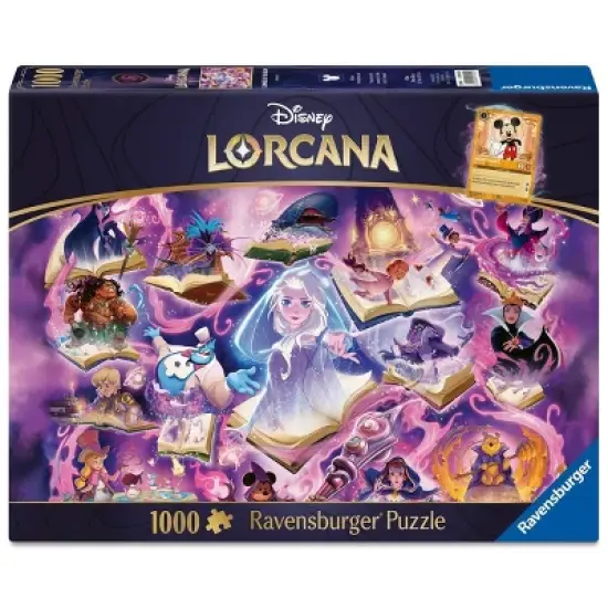 Ravensburger Disney Lorcana TCG - Glimmers of the Realm: Amethyst Jigsaw Puzzle 1000pc image {3}