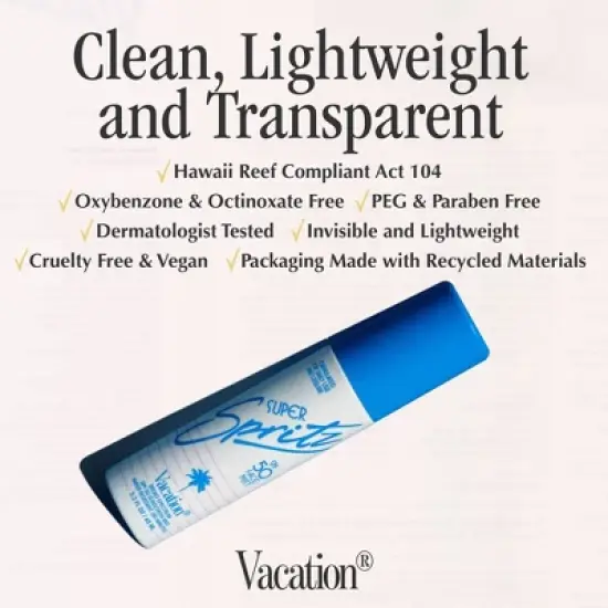 Vacation Super Spritz Face Mist - SPF 50 - 1 fl oz image {1}