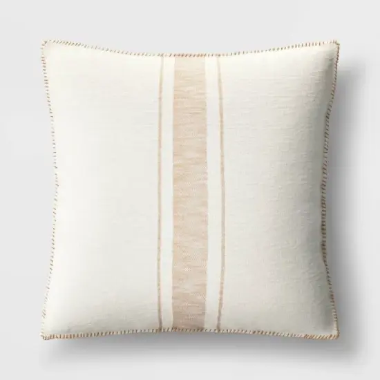 Oversized Placed Striped Square Throw Pillow - Threshold&trade; image {7}