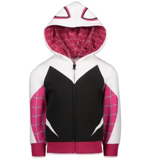 Marvel Spider-Man Spider-Gwen Ghost Spider Girls Fleece Zip Up Hoodie Toddler image {9}
