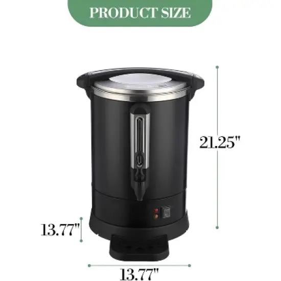 Acekool 18L Stainless Steel Coffee Urn, Double Wall Thermal Hot Beverage Dispenser with Faucet, Large Capacity for Events & Parties image {6}