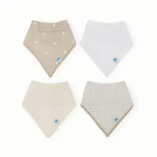 Little Unicorn Cotton Muslin Bandana Bib - 4pk image {6}