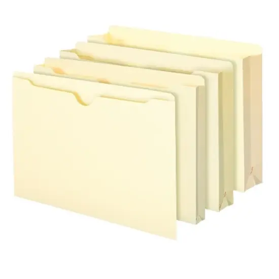 Smead File Jacket, Reinforced Tab, Flat-No Expansion, Legal Size, Manila, 100 per Box (76500) image {3}