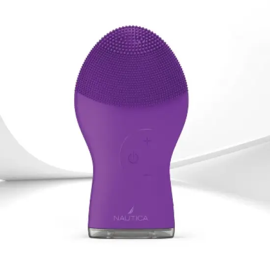 Nautica PC120 Sonic Facial Cleansing Brush Made with Ultra Hygienic Soft Silicone, Waterproof and Rechargeable Face Scrub Brush for Men & Women image {3}