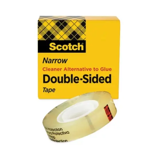 Scotch Double-Sided Tape Clear  0.5" x 75 ft image {7}