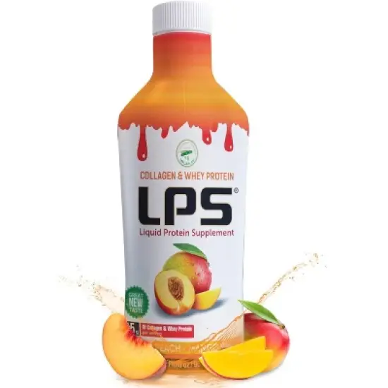 Nutritional Designs Sugar-Free Liquid Collagen & Whey Protein Supplement  PEACH -MANGO 32 OZ image {8}