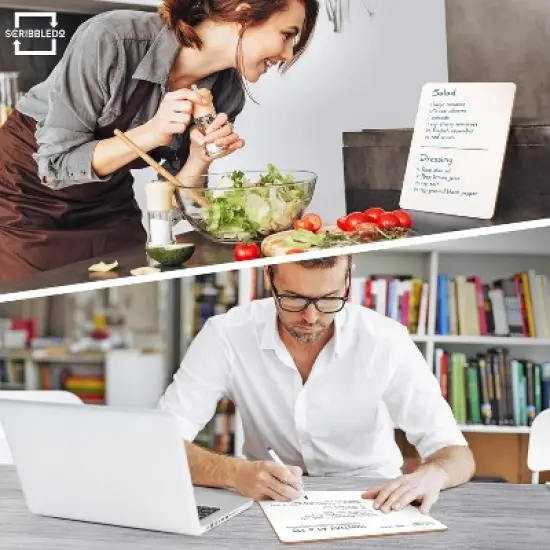 SCRIBBLEDO Small White Board Dry Erase 9"x12" Boards 3-Pack image {6}