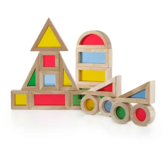 Guidecraft Jr. Rainbow Blocks, 20 Pieces image {1}