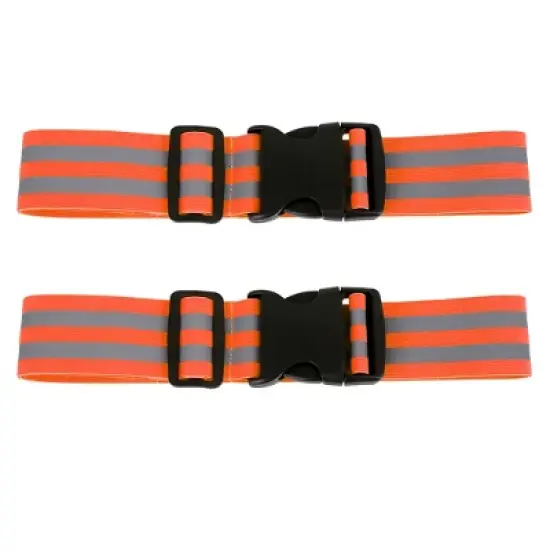 Unique Bargains Reflective Bands for Waist Reflective Belts High Visibility Night Cycling Riding Reflector Tape 2 Pcs image {10}