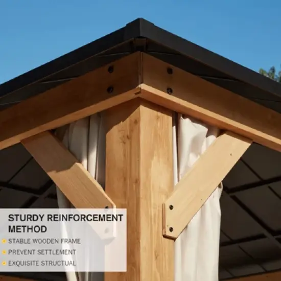 EROMMY 13 Ft. W x 11 Ft. D Patio Gazebo image {5}
