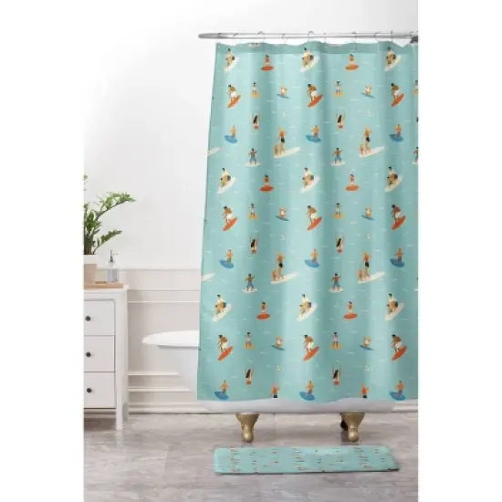 Deny Designs Tasiania Surfing Kids' Memory Foam Bath Mat image {3}