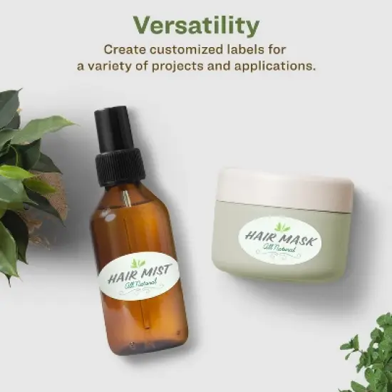 Avery Recycled Matte White Labels,  1-1/2" x 2-1/2" Oval image {3}