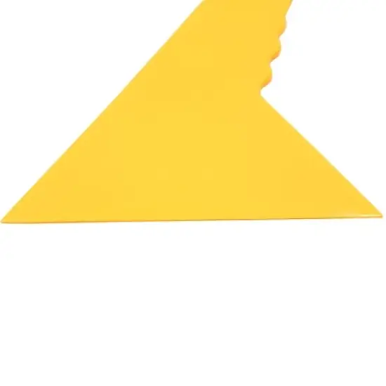 Unique Bargains Plastic Car Window Sticker Vinyl Film Scraper Squeegee Cleaning Tool Yellow 1 Pc image {2}