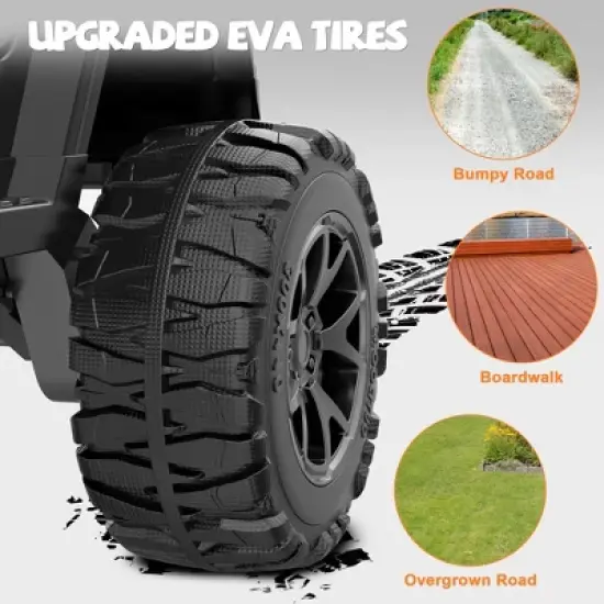 ANPABO 24 V 4WD Truck Two Seater With Parent Remote Control And Bluetooth Music Player 3-8 Years Old image {7}