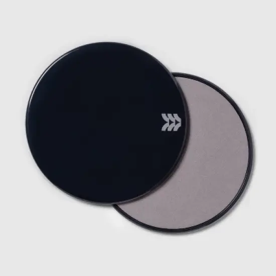 Sliding Core Discs Black/Gray - All In Motion&trade;: Total Body Exercise Trainers, PVC Material image {3}