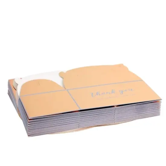 Sparkle and Bash 24 Pack Rose Gold Thank You Party Favor Gable Gift Boxes for Wedding, Birthday Party, 6.25 x 3.5 x 3.5 In image {6}