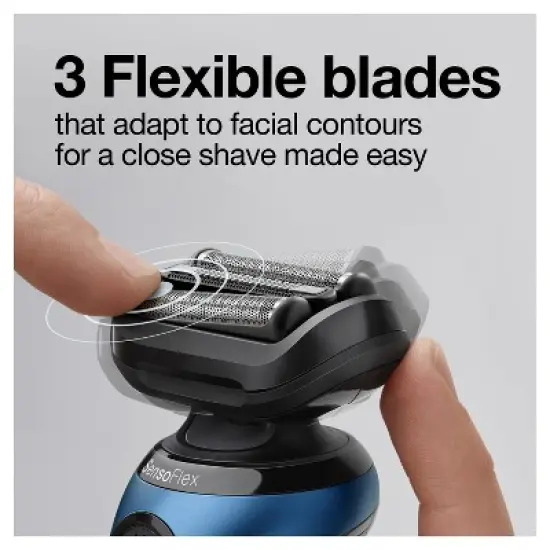 Braun Series 6-6020s Men's Rechargeable Wet & Dry Electric Foil Shaver image {3}