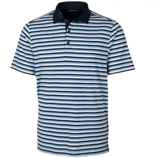 Cutter & Buck Mens Forge Polo Multi Stripe Shirt image {4}