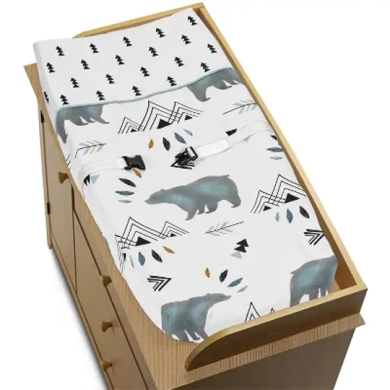 Sweet Jojo Designs Changing Pad Cover - Bear Mountain image {1}