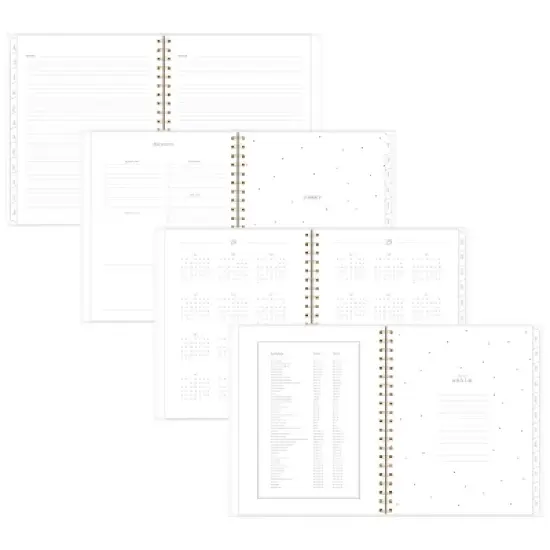 Sugar Paper Essentials 2024 Planner 11"x9.5" Weekly/Monthly Frosted Pink image {3}