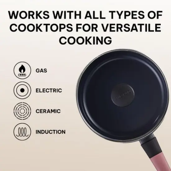 Brabantia Tasty+ Ceramic Nonstick Saute Pan 9.5" Non Toxic Skillet Frying Pan image {4}