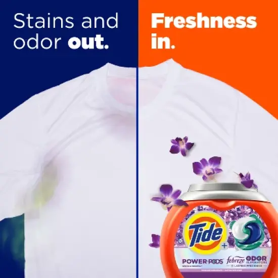 Tide Power Pods Febreze Odor Eliminator Laundry Detergent - Spring and Renewal image {4}