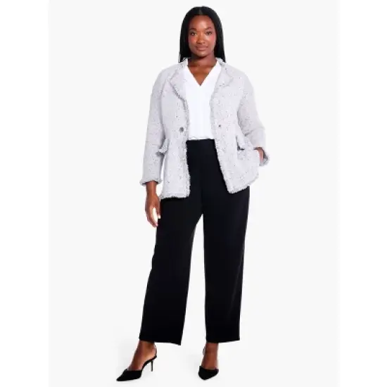 NIC + ZOE Fringe Mix Knit Blazer image {3}