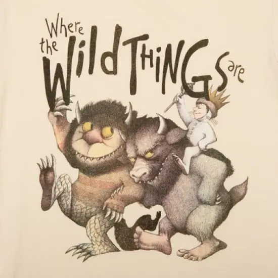 Men's Where The Wild Things Are Short Sleeve Graphic T-Shirt - Black image {1}