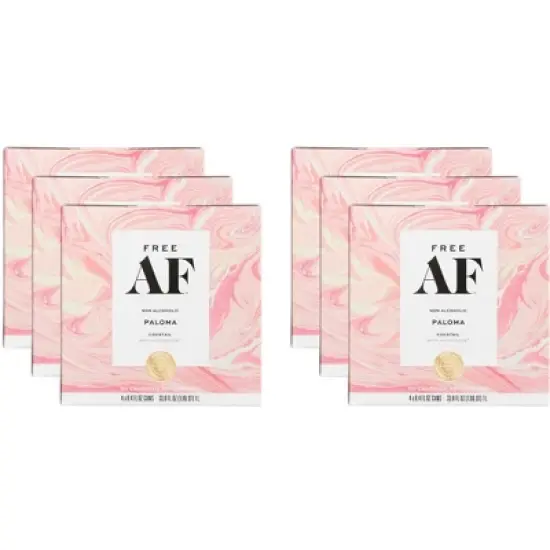 Free AF Cocktail Mixer Paloma - Case of 6 - 4 cans/8.4 fl oz. image {2}
