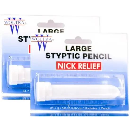 Woltra Nick Relief Large Styptic Pencil (PACK OF 2 - LARGE Pencils) image {3}
