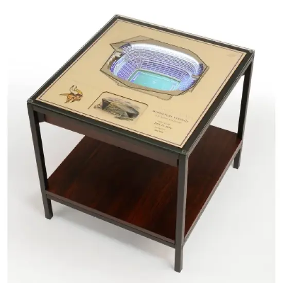 NFL Minnesota Vikings 25-Layer StadiumViews Lighted End Table image {5}