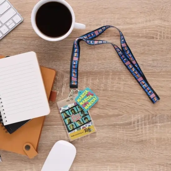 Crowded Coop, LLC The Brady Bunch Lanyard with "Marcia" Charm image {3}