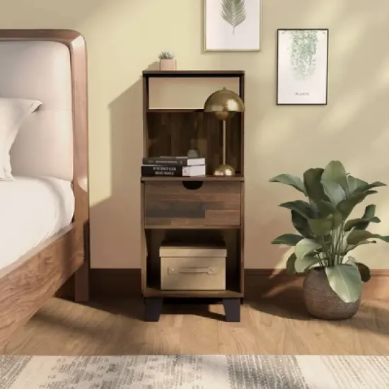 Loreman 1 Drawer Nightstand - miBasics image {8}