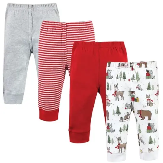 Hudson Baby Unisex Baby Cotton Pants, Christmas Forest image {7}