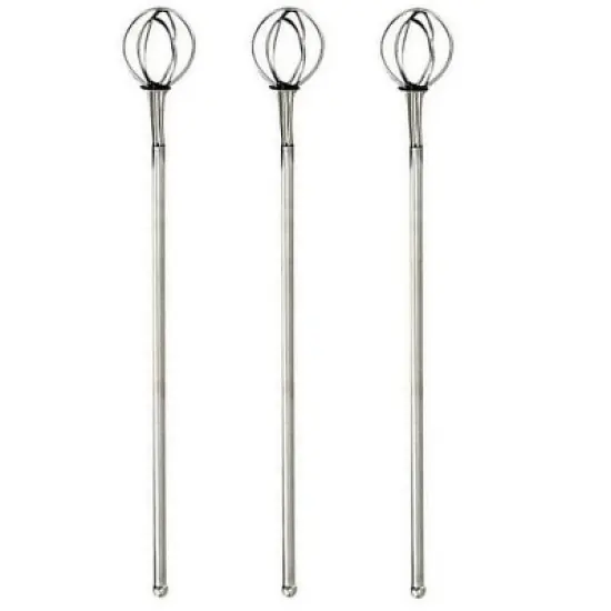 Norpro 8" Stainless Steel Cocktail Whisk - Bar Drink Stirring Mixing Stirrer image {3}