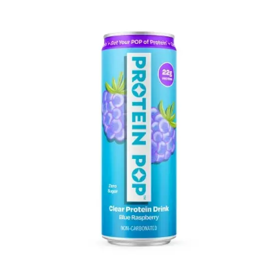 Protein Pop Blue Raspberry Sports Drink - 12 fl oz image {6}